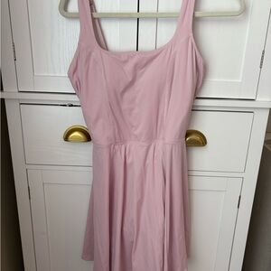 GILLY HICKS Pink Active Open Back Skater Dress, Large